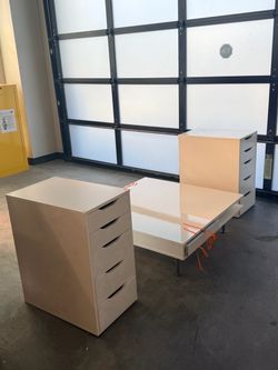 Low coffee table and compact drawer stand