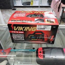 Viking 2/8/15 AMP Automatic Battery Charger, Like New