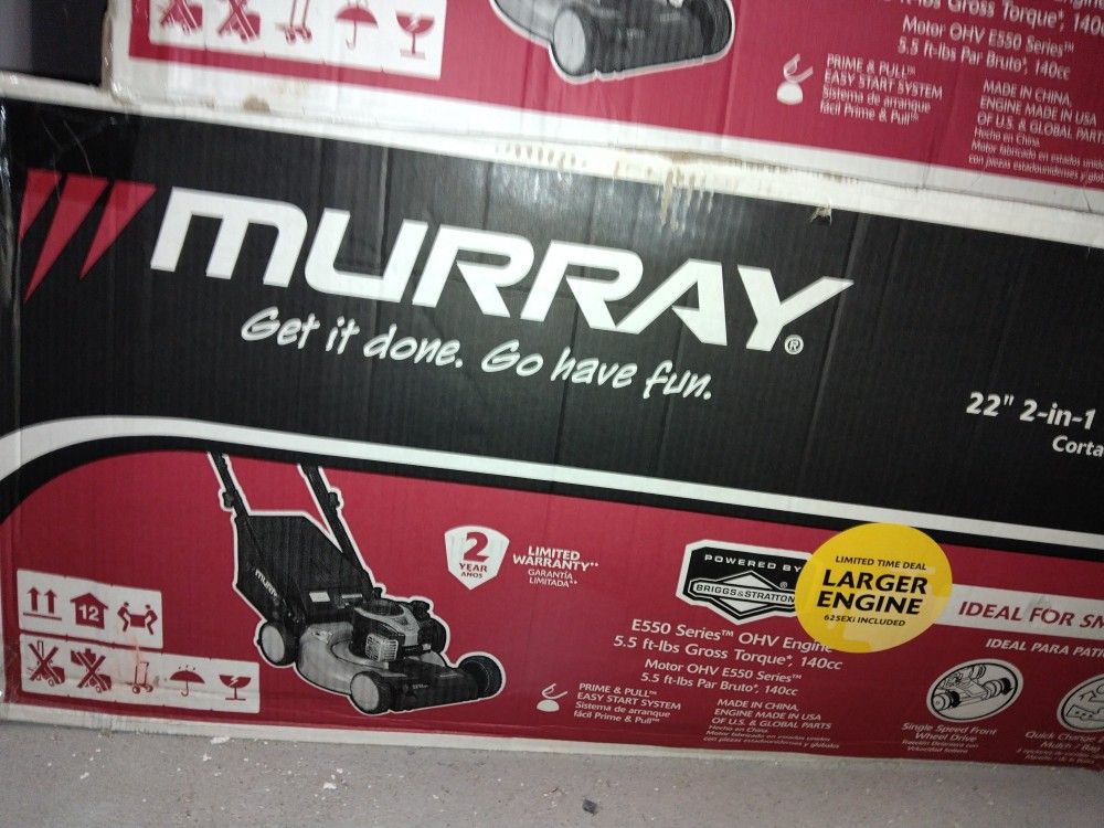 Murray 22' 2 In 1 Gas Lawn Mower  Self Propelled 