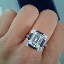 Beautiful Sterling Silver Big Square Ring