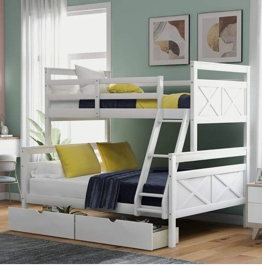 Brand New Twin Over Full Bunk Bed (Still In Box)