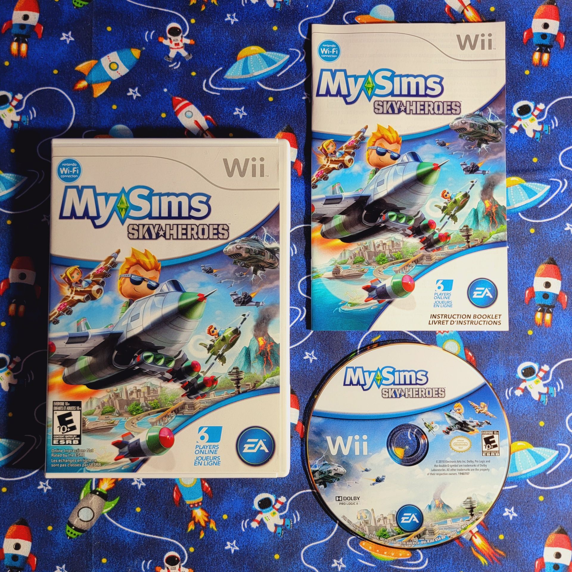 My Sims Sky Heroes Airplane Flying Nintendo Wii Wii U Complete CIB
