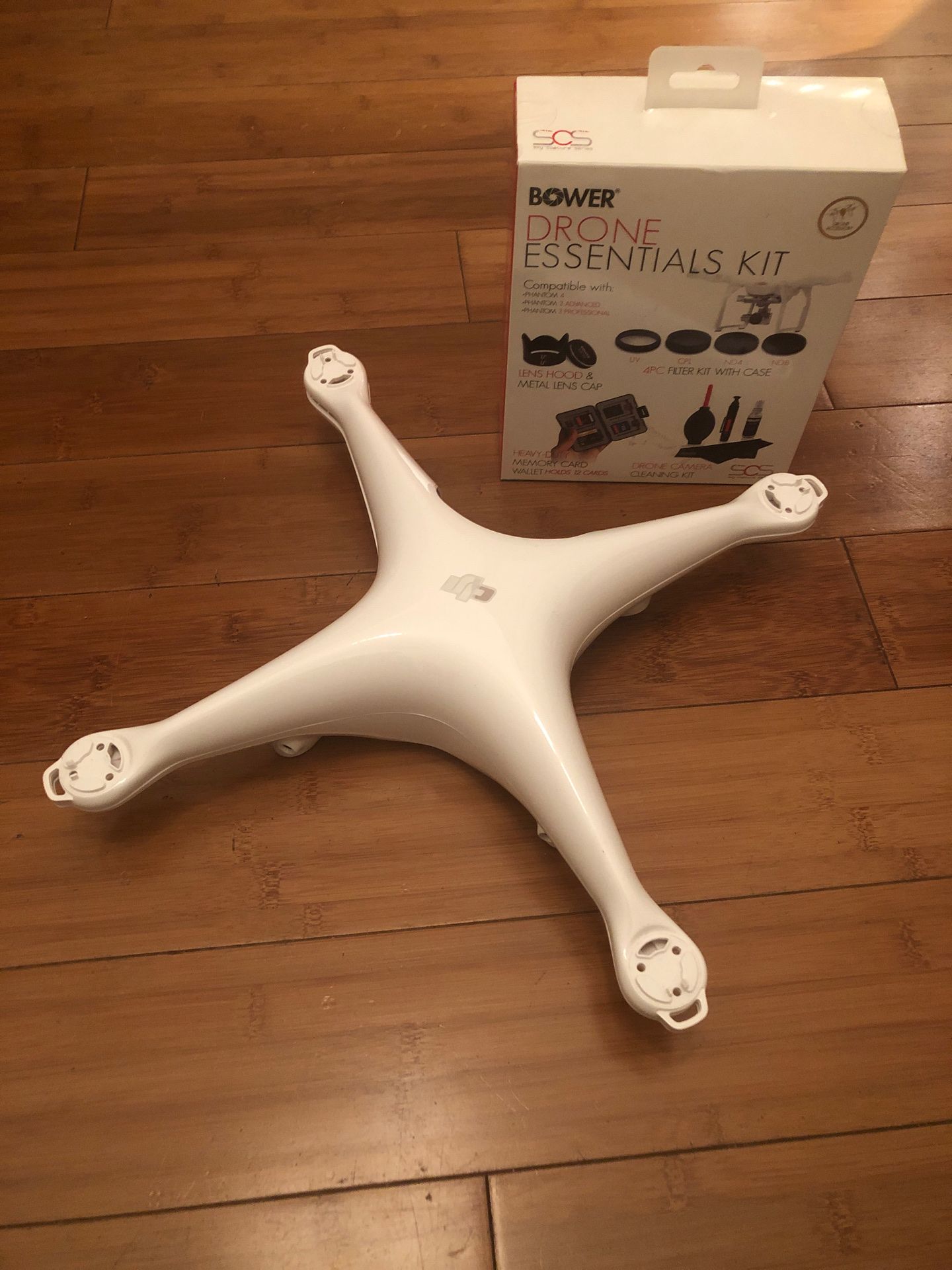 Phantom 4 drone shell and accessories