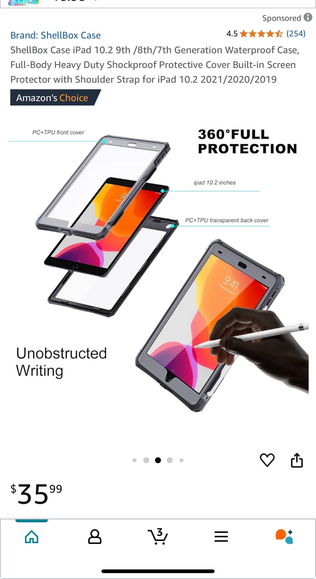 New!! Water Proof iPad Case