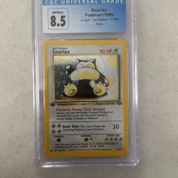 Snorlax 1st Edition Jungle Holo CGC 8.5