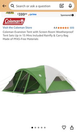 Coleman Evanston 6-person Tent with Screen Room - new in box