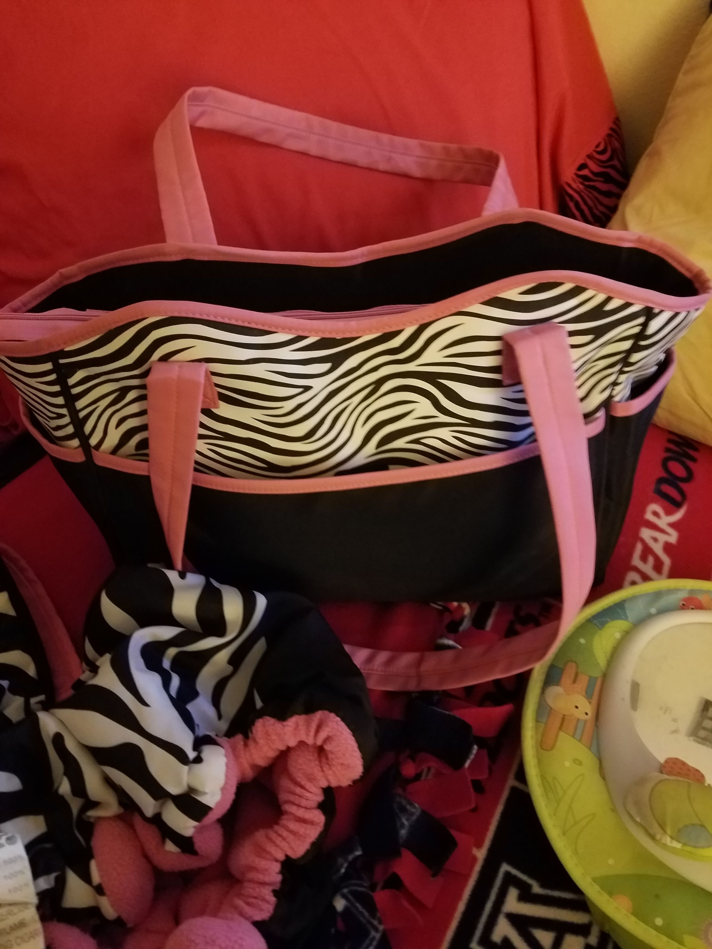 zebra diaper bag