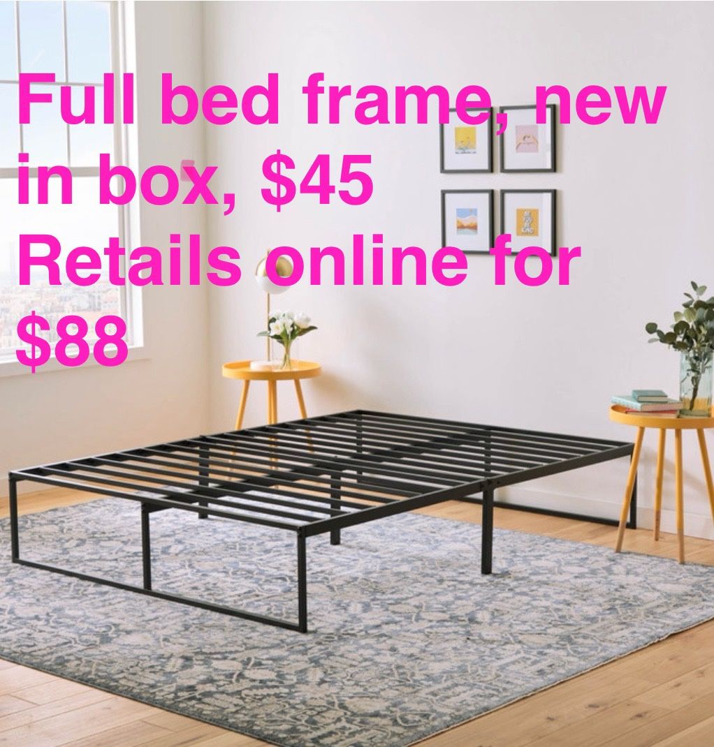 Linenspa Full Sized Bed Frame, New In Box