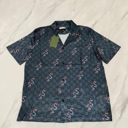 Gucci Button Sleeve Shirt Silk Fabric Any Colors 