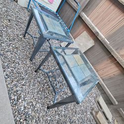 2 out door tables