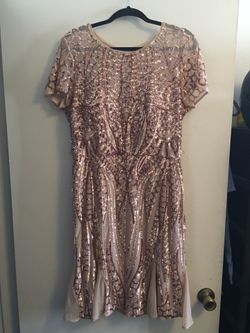 Rose gold dress