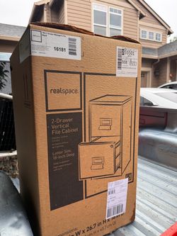 Brand new black file cabinet