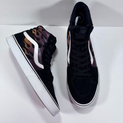 Vans Filmore Hi Faded Flame Black White High Top Sneakers Men Size 13