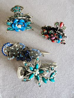 Hair clips, fancy sparkle and shine !