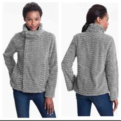 Patagonia Pelage XS GRAY FAUX FUR FLEECE Jacket