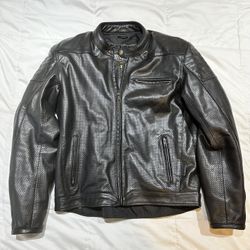 Street And Steel Leather/Armored Motorcycle Jacket