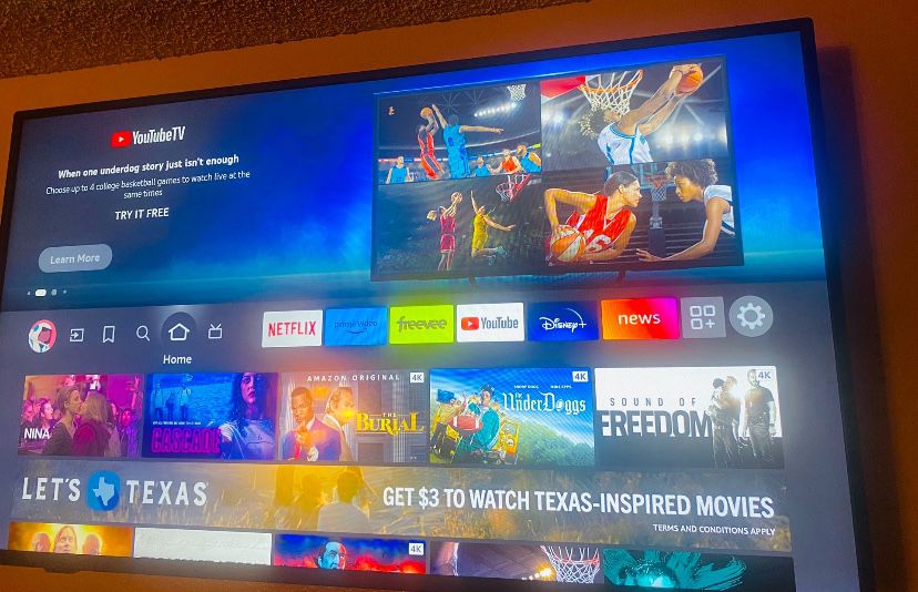 55” Insignia Fire Tv Comes With Wall Mount Parts attached 