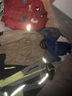 Jackets size Small thru medium (lions jacket xl)