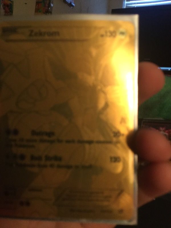 Pokemon gold zekrom card