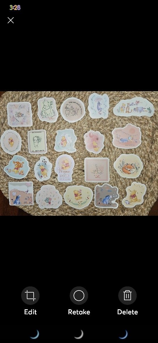 20 Winnie The Pooh & Friends Stickers