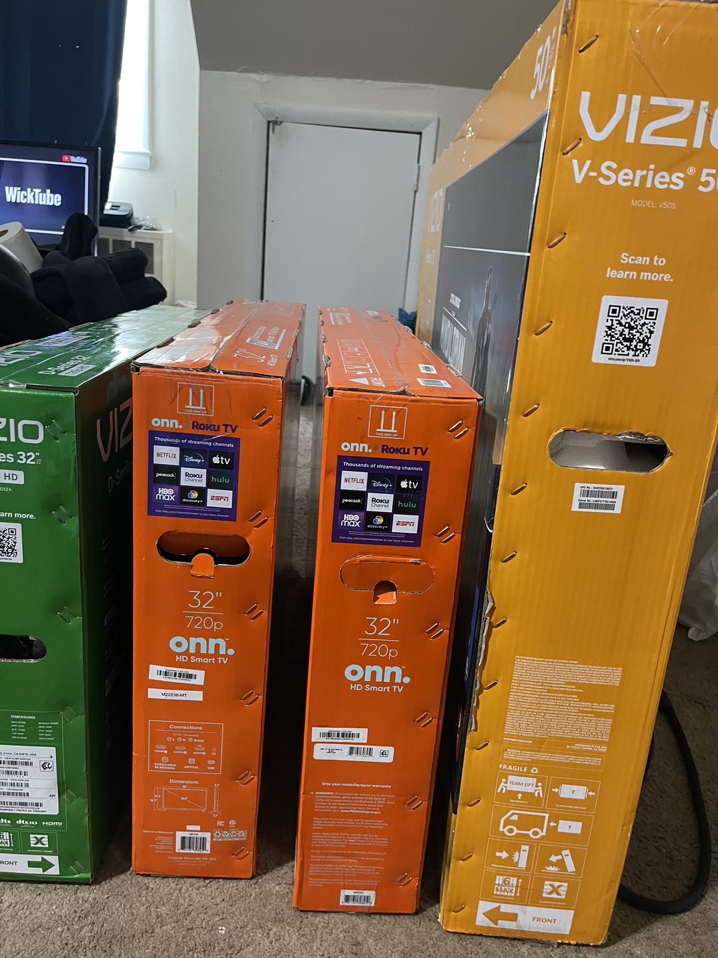 32”,43”,50” Inch TVs