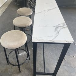 Counter Height Table With 3 Stool
