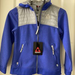 New Gerry Kid's Comfort Fit Full Zipped Hoodie Jacket Winter Fall Girl Boys Unisex Small 7/8