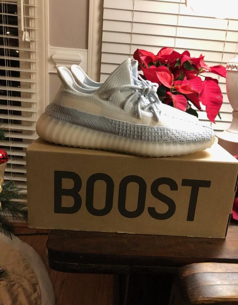 Adidas Yeezy Boost 350 V2, Cloud White. Non Reflective. New. Size 10.5