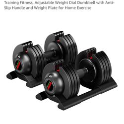 52LB pair Dumbbell Set with Tray for Workout Strength Training Fitness