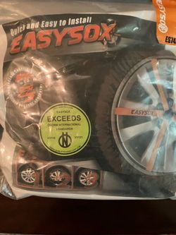 NEW - EasySox Snow Tire Socks – Fast Winter Traction Solution