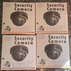  4 Dummy Cameras with LED Light