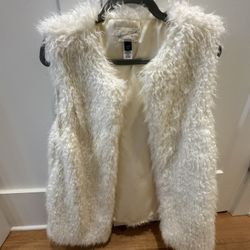 White Fur Vest by Universal Thread