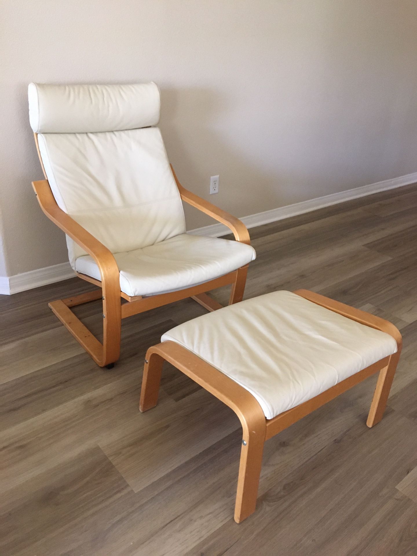 Leather Armchair And Ottoman From IKEA