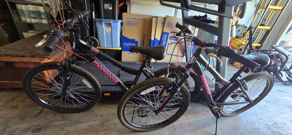 Girls Mongoose 7 Speed With Pink L.e.d. Under Lights