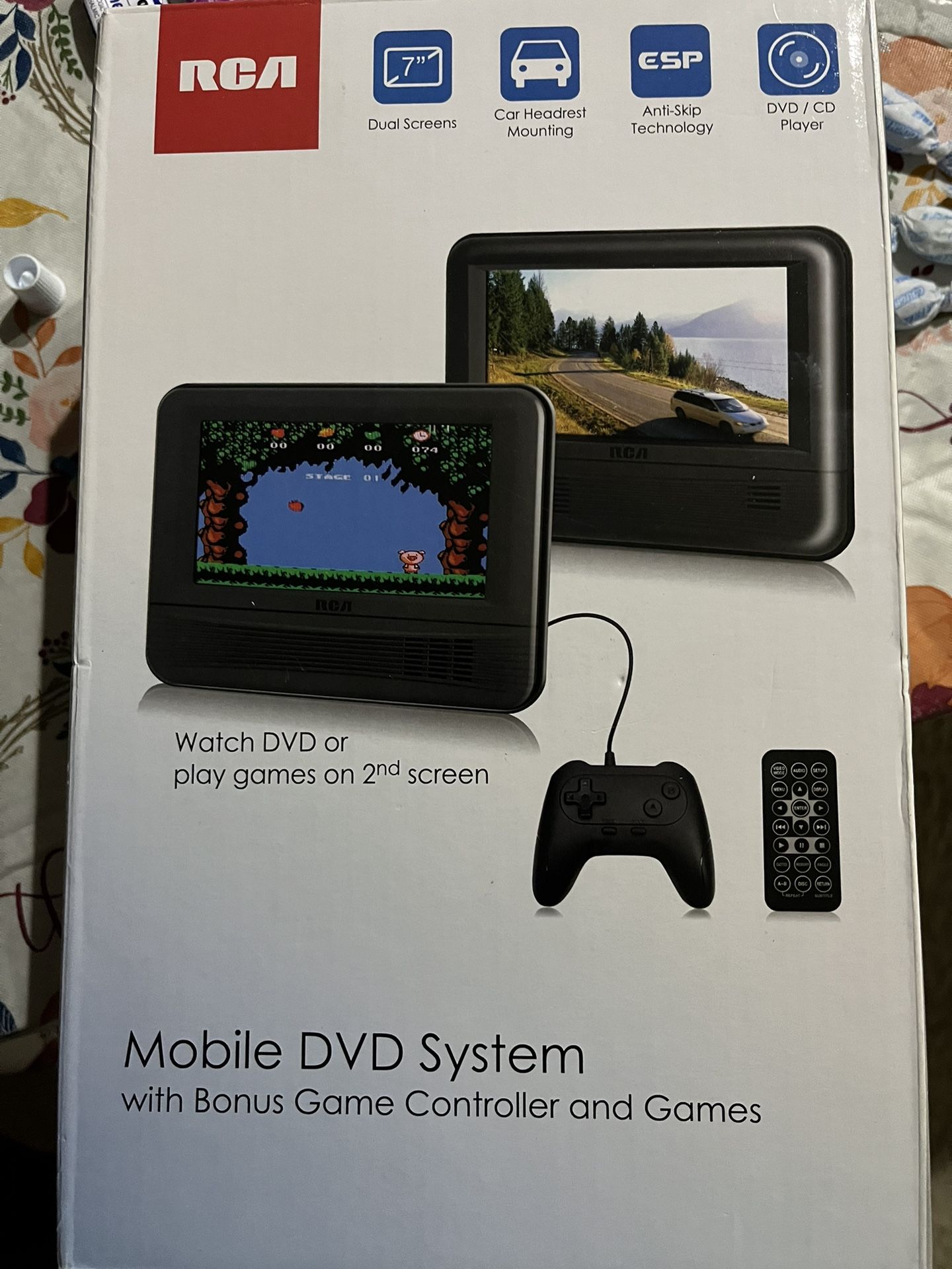 RCA Mobile DVD System with Bonus Game Controller and Games