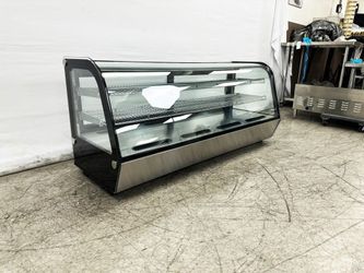 5 ft Black Refrigerated Countertop Display