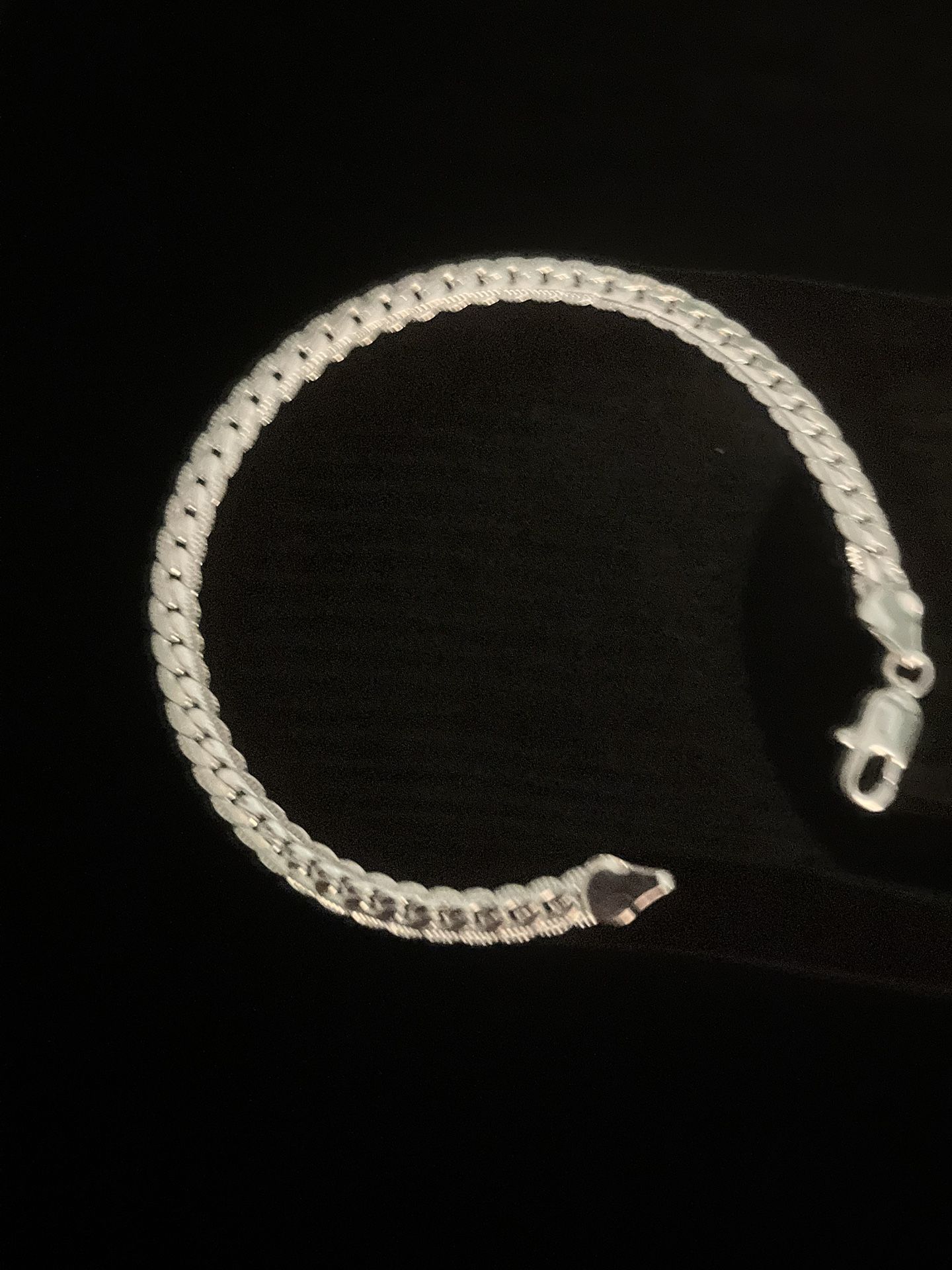 Beautiful 925 Sterling Silver Herringbone Bracelet for you or Someone Special