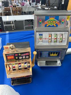 Vintage 1970’s-80’s casino slot piggy banks