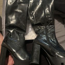 Black Lethal Boots 9W