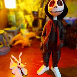 Jack Skellington 11" And Zero 3" Urban Fit Figurines