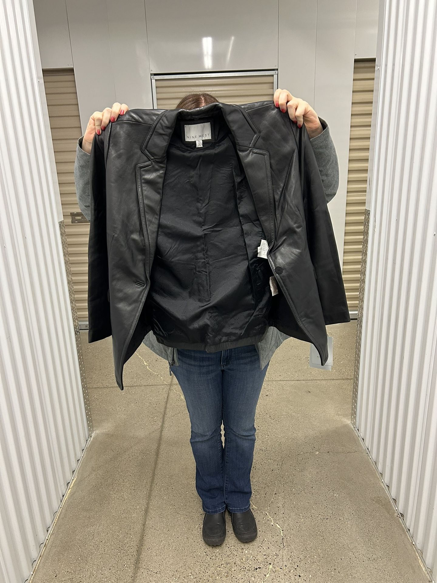 *new* Nine West Leather Jacket XL