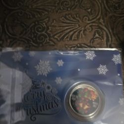 Silver 1 Gram Christmas Colorized Round