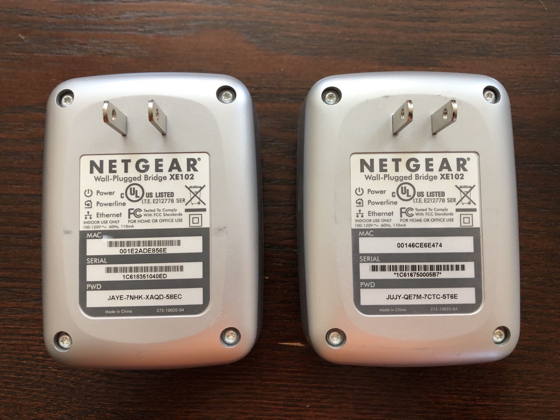 NETGEAR XE102 Wall-Plugged Ethernet Bridge