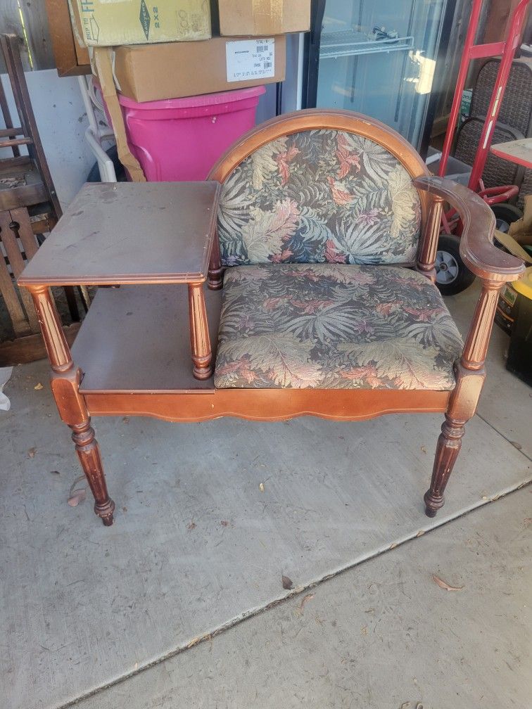 Antique Telephone Table. 