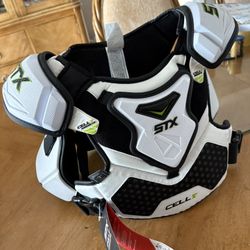New Stx Cell Iv Lacrosse Chest Protector Medium
