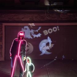 Glowy Zoey - Glow In The Dark Matching Toddler + Adult Costumes  