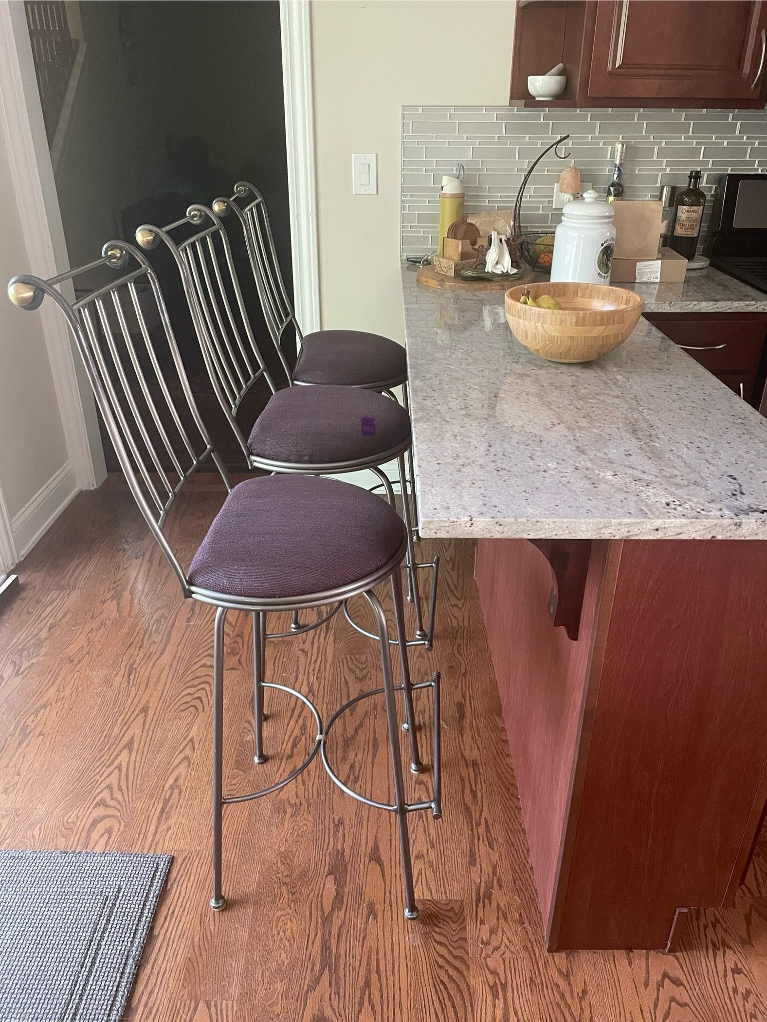 3 Elegant Bar Stools 29”