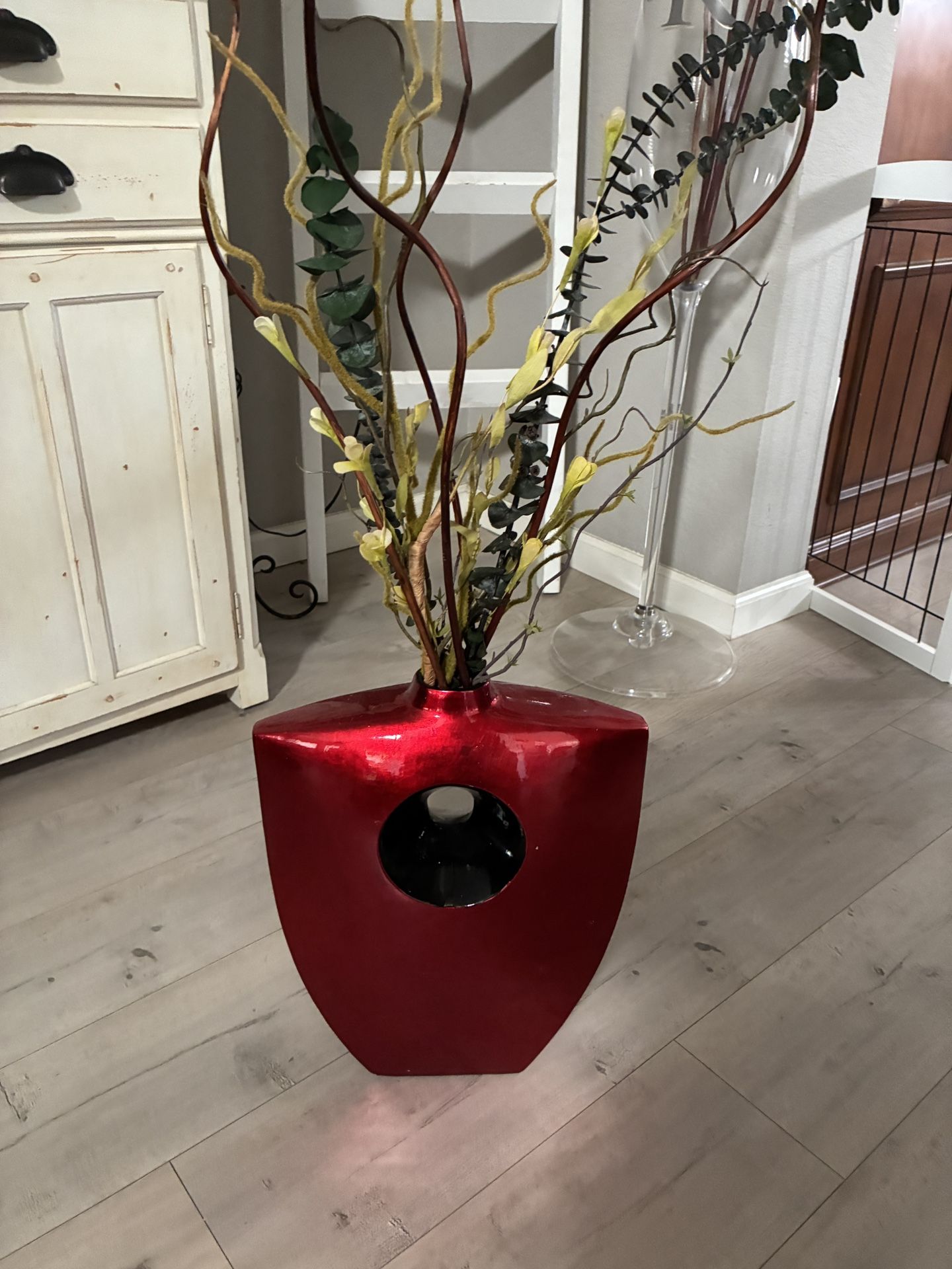 Red Big Vase