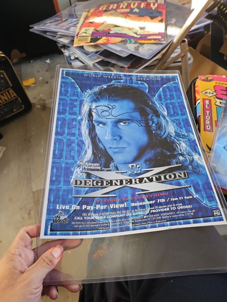 Wwf Shawn Michael's Autograph