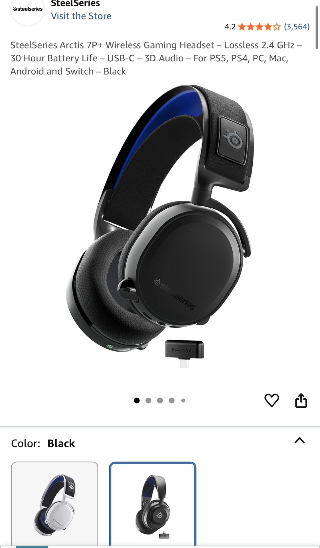 🎧 SteelSeries Arctis 7 Wireless Headset for Sale